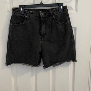 Afends Black Jean Shorts